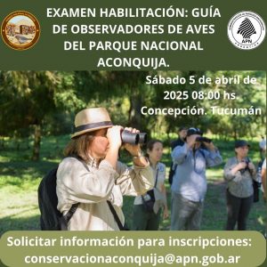 Habilitación de guías de observadores de aves del Parque Nacional Aconquija